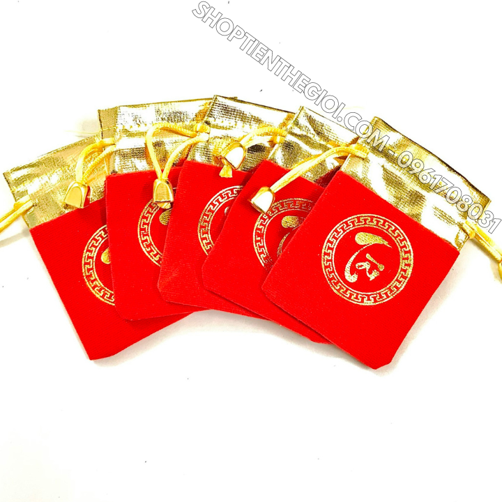Túi gấm nhung chữ Tài